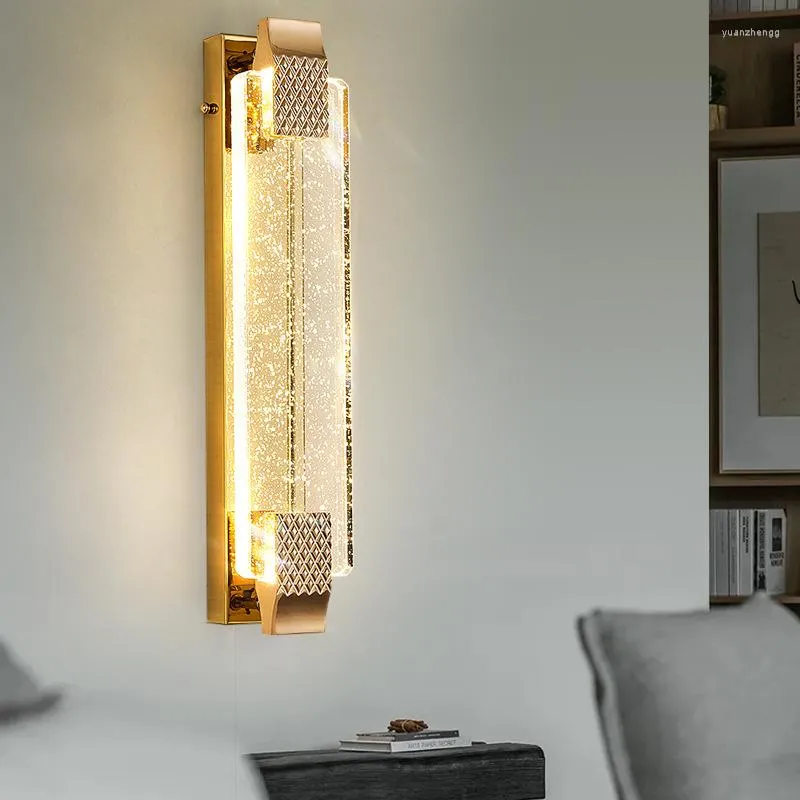 Wandlampen Bubble Crystal Lamp gangpad Trap Decorverlichting LED Luxe woonkamer Achtergrond Lichtlijn Creatieve slaapkamer SCONCE