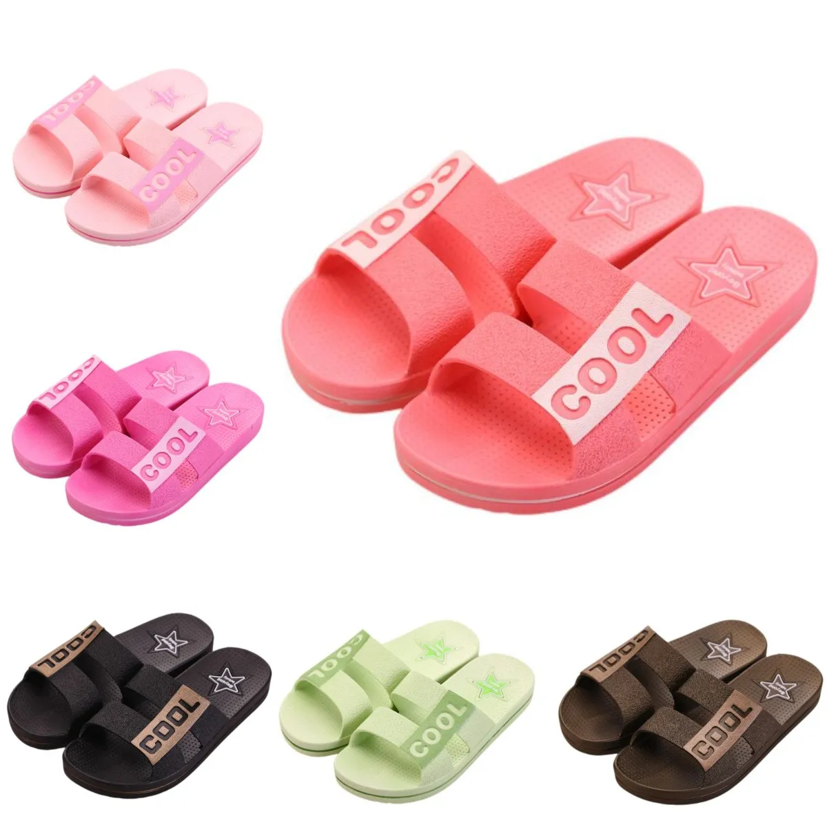 Slippers rosa macio laranja respira homem homem sapatos praia costa banheiro marrom marrom