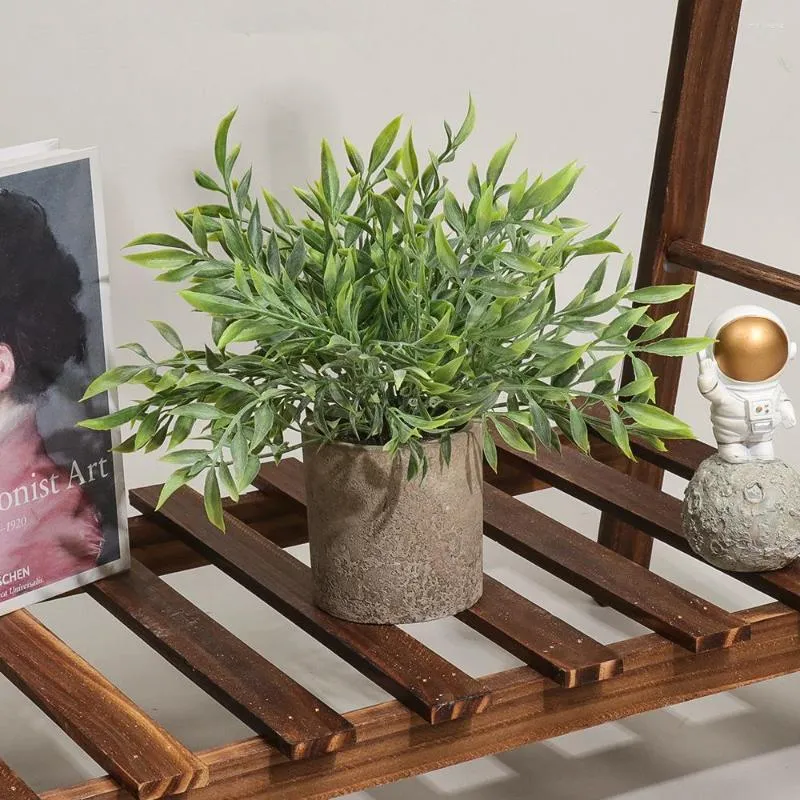 Dekorativa blommor bonsai konstgjorda växter falska lämnar hemdekoration pografi bröllop personal
