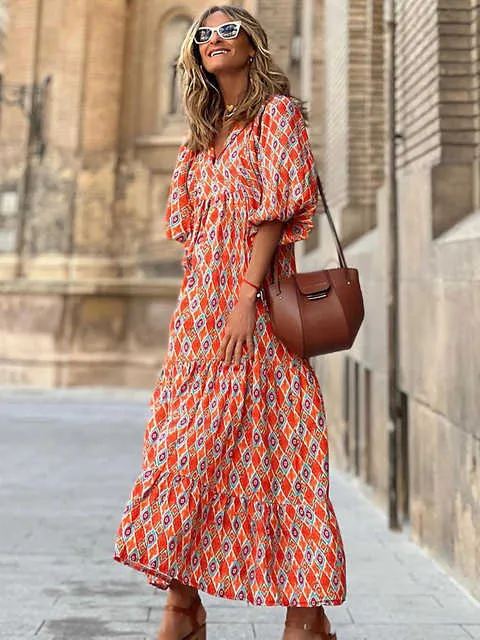 SHEIN Modely Abo Taglie Forti Con Maniche A Sbuffo A Quadretti Con