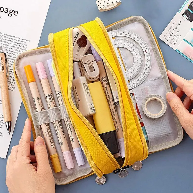 Pencil Case School Supplies Cute Pencil Case Large Capacity Pencil Case  Cute Pencil Case Kawaii(pink Strawberry Girl)