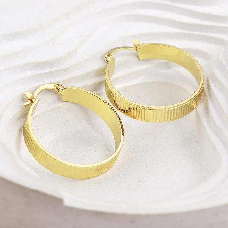 Hoop Earrings AIBEF Korea Gold Color Circle Big For Women Punk Ear Piercing Jewelry Pendientes Mujer Aretes