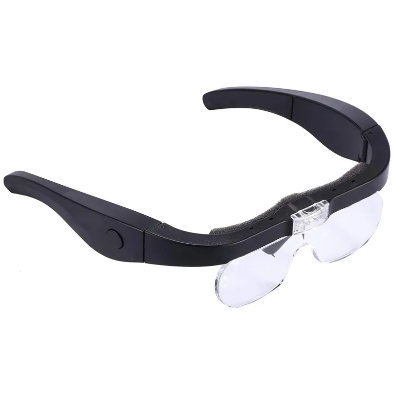 Rechargeable Blue Light Magnifying Glasses With LED Lights And Detachable  Lenses Magnifying 230310 From Nan07, $14.93