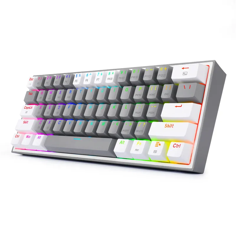 N K616 Pro TKL Wireless RGB Mechanical Keyboard 5.0 BT/2,4 GHz/Wired Three -lägen 60% Bluetooth -tangentbord Linjär röd switch