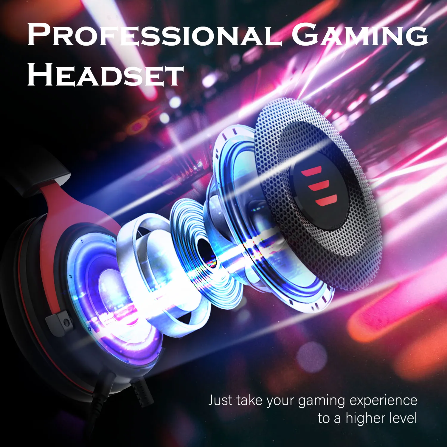 Professionele gaming -headset E900 Stereo Wired Game Headphones Headset Gamer met microfoon voor PS4/Smartphone/Xbox/PC