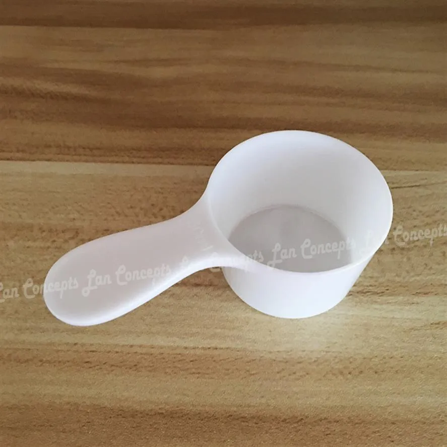 100 Pcs 5g White Plastic Measuring Spoon Gram Scoop Food Baking Medicine  Powder 