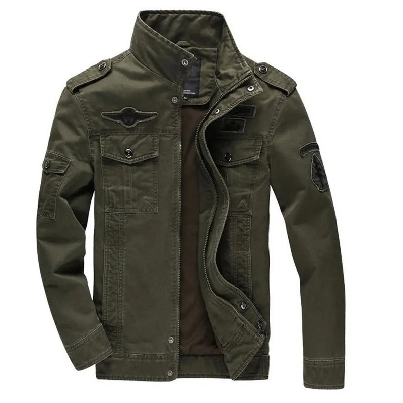 Men's Jackets Military Jacket Men Jeans Casual Cotton Coat Plus Size 6XL Army Bomber Tactical Flight Jacket Autumn Spring Cargo Jackets 230311