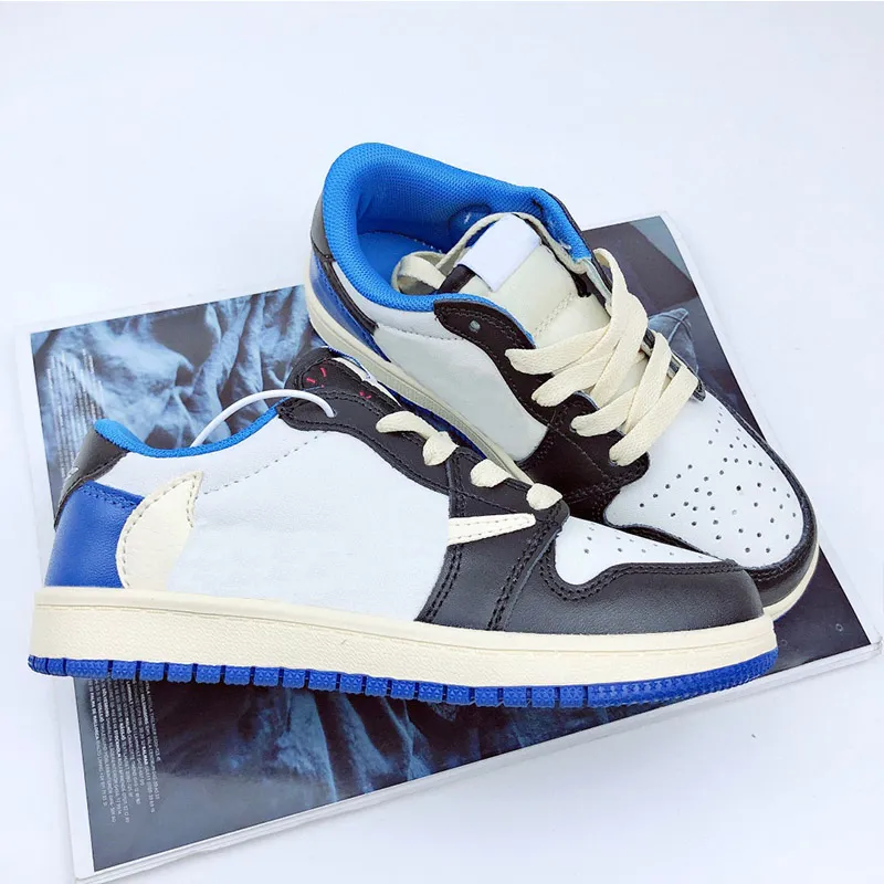 2023 Jumpman 1 Kids Low Basketball Shoes Game Boy Girl Shoes Game Royal Obsidian Chicago 24 35 24 35 2 468 DHgate