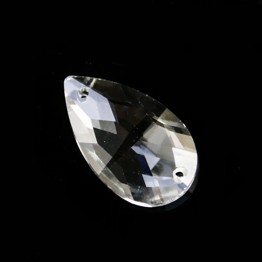 Decorazioni 5 pezzi da 30 mm PRISM Crystal Suncatcher lampadina Parti di lampadario per perle a pendente sospeso Ghirlanda Decorazione per matrimoni Casa Ornamento 2 Dhoyl