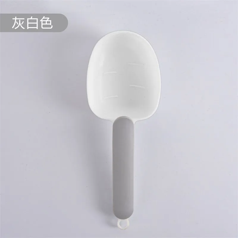 Measuring Tools Spoon with Bag Clip Sealing Long Handle Cute Scoop Rice Digging Flour Digging Rices Baking Pet Feeding Dog Cat Food RRA