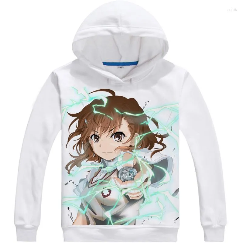 Erkek hoodies toaru kagaku no railgun harajuku erkek kadın kadın misaka mikoto karikatür basılı sweatshirtler bahar sonbahar kapüşonlu