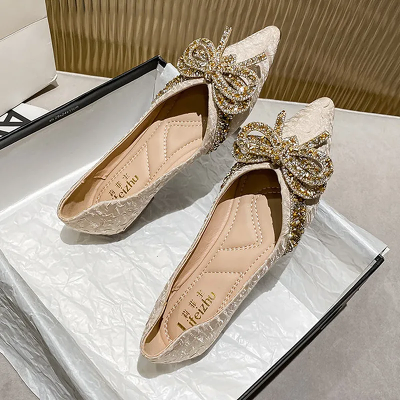 Jurk Schoenen Plus Size 35 43 Vrouwen Schoenen Loafers Slip Op Platte Schoenen Vrouw Boog Ballet Flats Dames schoenen Zapatos Mujer Vc2613 230311