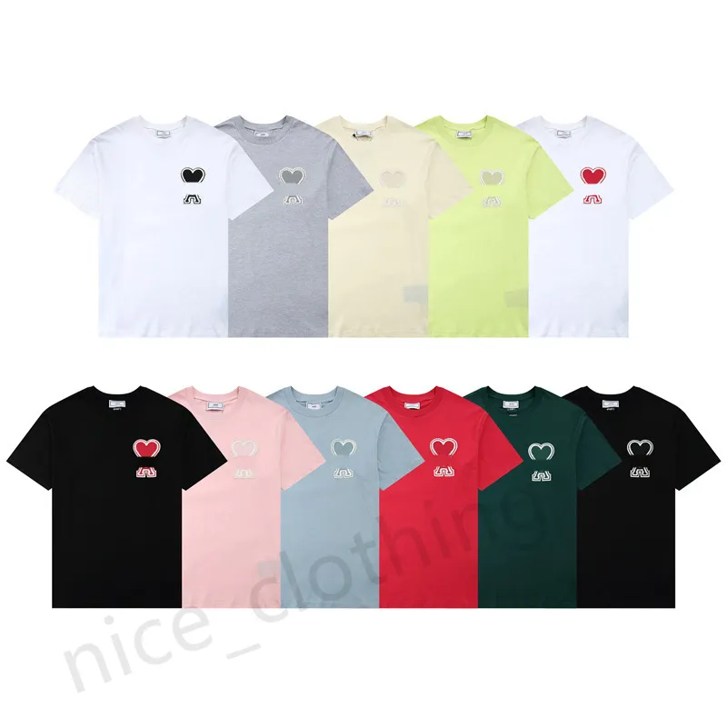 Diseñador para hombre Camiseta para mujer Corea Moda Camisetas Marca de lujo Manga corta Amantes del verano Top Cuello redondo Ropa Ropa S-XL