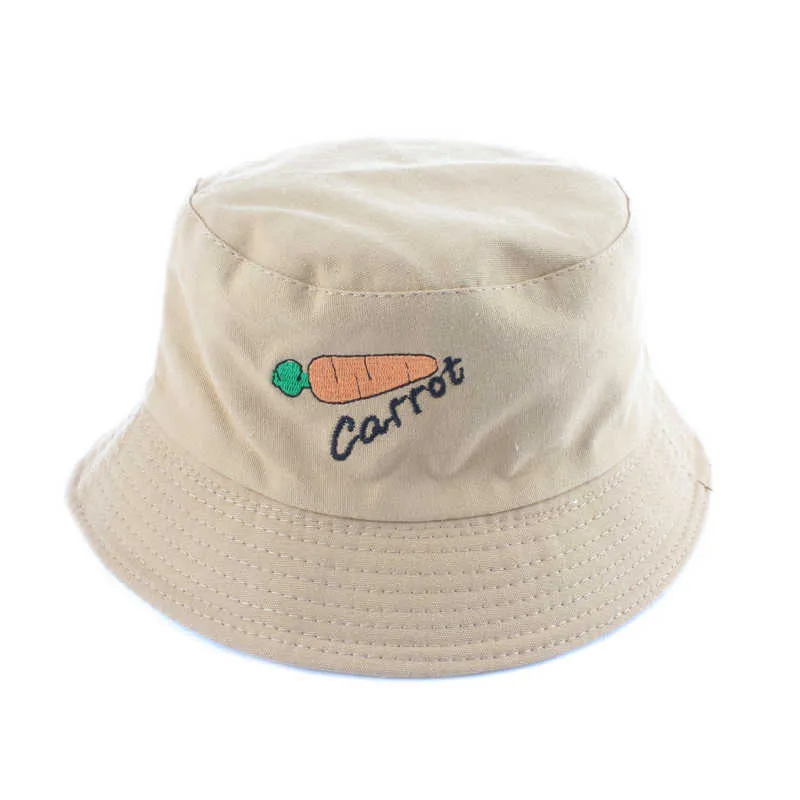 Wide Brim Hats Reversible Bucket Hat Kids Summer Cotton Sun Hat Cartoon Embroidery Toddler Baby Bucket Cap Boys Girls Fishing Hat P230311