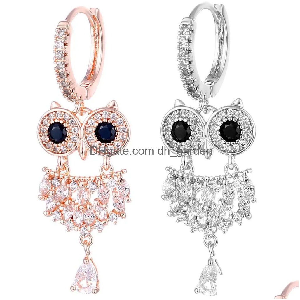 Nombril cloche bouton anneaux D1041 Zircon hibou boucle d'oreille clou mélange couleurs ventre anneau livraison directe bijoux corps Dhgarden Dhano