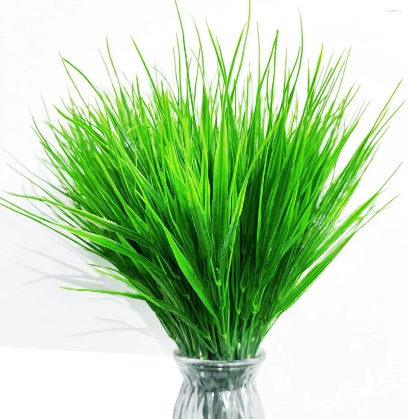 Decorative Flowers Simulation Plant Seedlings Plastic Grass Artificial Shrub Interior Decoration Green Garden