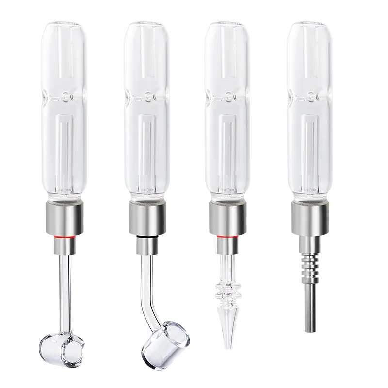 Chinafairprice CSYC NC023 Pipe 510 Quartz Banger Nails 45/90 gradi Ceramic Nail Dab Rig Glass Water Bong Bubbler Pipe