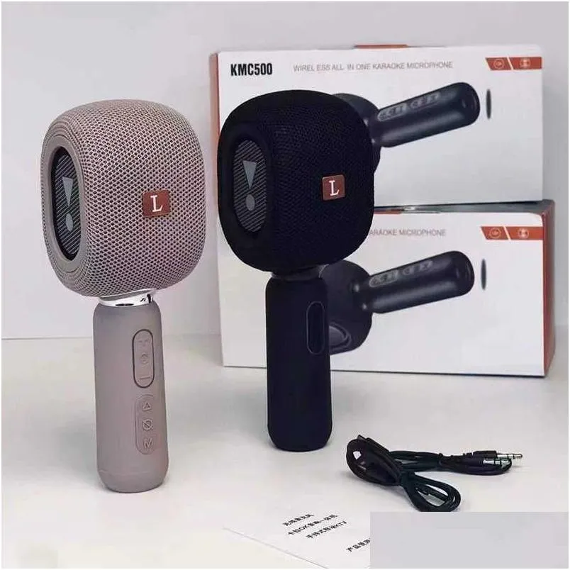 Mikrofoner högkvalitativa KMC500 -instrument Microfonos -dynamik med klämma för att sälja karaoke T230227 Drop Delivery Electronics A/V A DHCPH