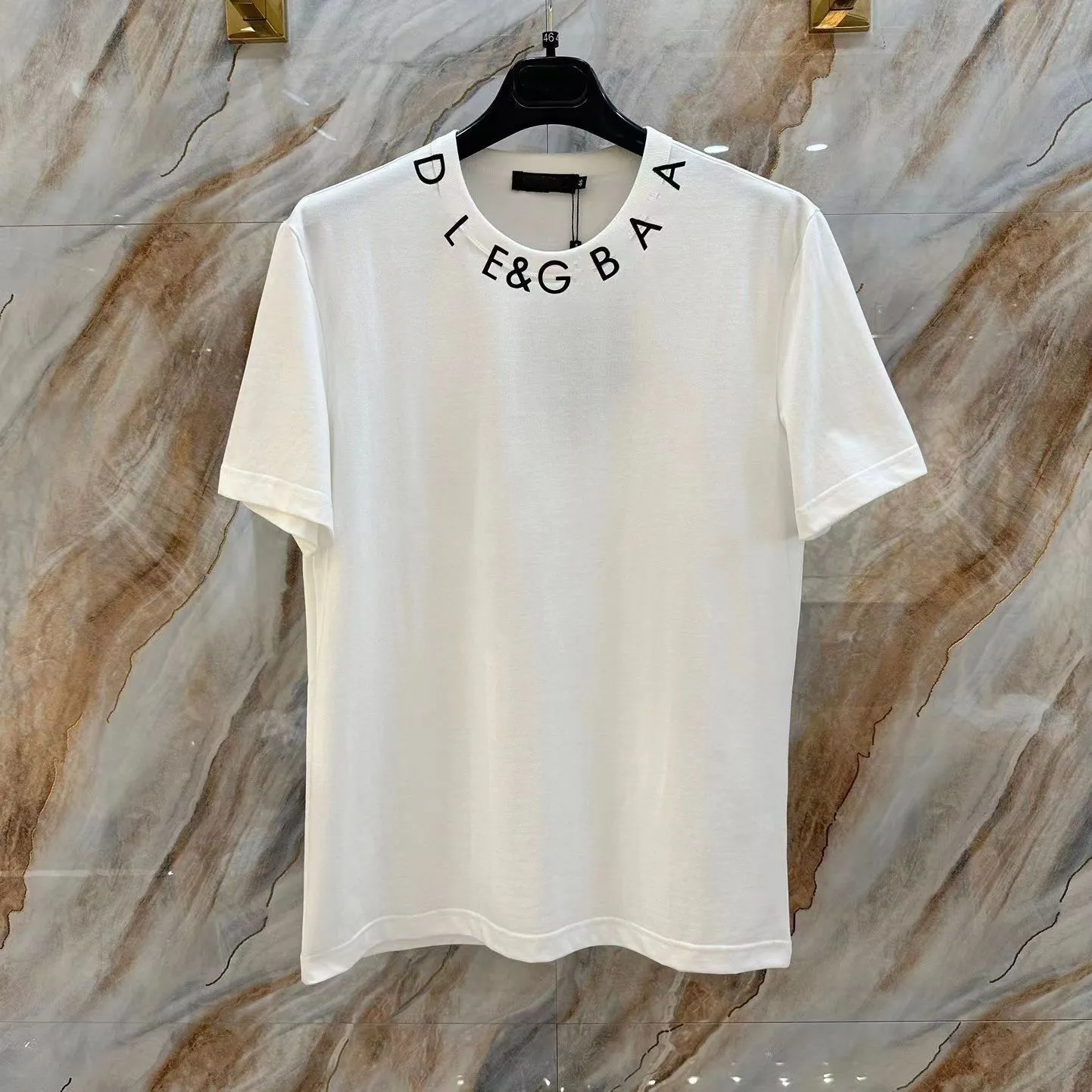 Designer Beige T Shirt Womens With Letter Print Short Sleeve Crop Top ...