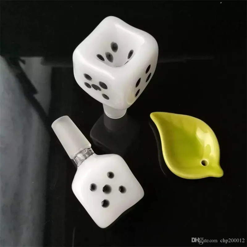 Hopahs White Dice Bubble, Wholesale Glass Bongs Accessories, Glass