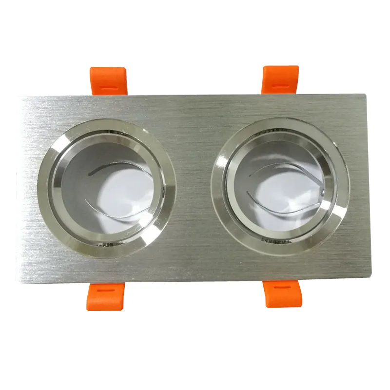 Verzonken downlight verzonken verlichtingsaccessoires Spotlight metalen vierkante licht frame vierkante armatuur houders verstelbare halogenen gu10 mr16 usalight