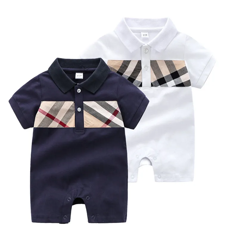 newborn baby Romper clothes designer short sleeve baby rompers Infant clothing baby boys girls jumpsuits 0-24 month