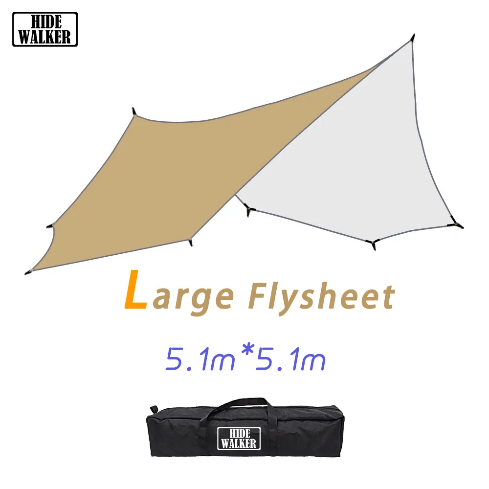 Tents and Shelters 5.1x5.1m Large Tarp Tent Octagon Sunshade Awning Ultra-Large Sun Shelter Ooutdoor Camping Canopy Pavilion Garden Pergola Travel 230311