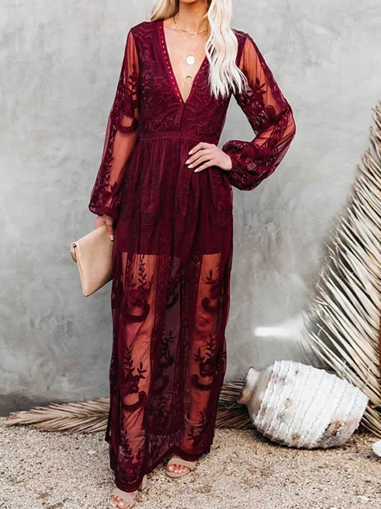 Ball Gown Prom Homecoming Dresses Embroidered Maxi Dress Forever 21 Bohemian Embroidered Lace Lace Maxi Dress Boho For Women V Neck, Hollow Out, Long Casual Holiday G230311 Ball Gown Prom Homecoming Dresses Embroidered Maxi Dress Forever 21 Bohemian Embroidered Lace Lace Maxi Dress Boho For Women V Neck, Hollow Out, Long Casual Holiday G230311