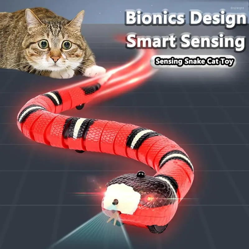 Jouet Interactif pour Chat Serpent,Jouet Serpent Chat avec Câble USB,Jouet  de Serpent Électrique pour Animaux de Compagnie, Enfants