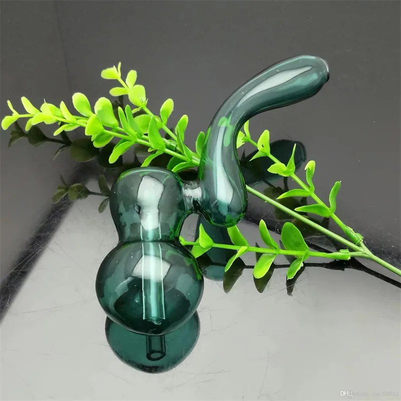 Smoking Pipes Coloured bending of a gourd pipe Wholesale Glass bongs Oil Burner Glass