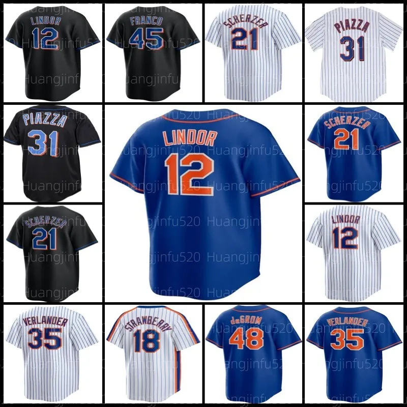 Francisco Lindor 4 Carlos Correa Baseball Jersey 34 Kodai Senga Justin Verlander 20 Pete Alonso Max Scherzer 9 Brandon Nimmo Jeff McNeil Edwin Diaz