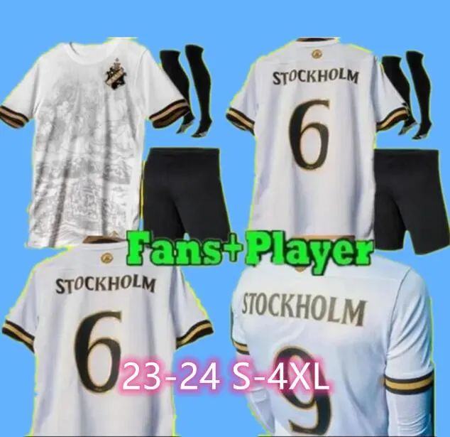 2023 Aik Solna Soccer Jerseys Stockholm Special Limited-Edition Fischer Hussein Otieno Guidetti Thill Tihi Haliti History 23 24 Jersey Football Shirts Man