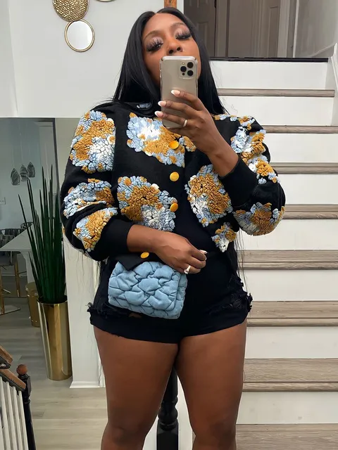 Veste Femme Boutonnee Manches Lanterne Crochet 3d Cardigan Fleuri Mignon Ouvert Devant Manteau Court Hiver 2023 Streetwear 230310 Du 23 91 DHgate