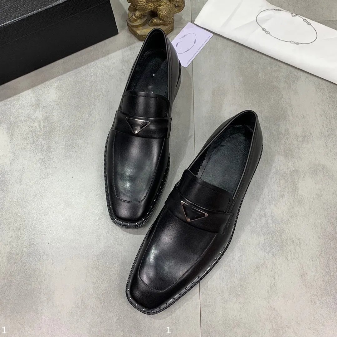 Wholesale Luxurious Handmade Leather Semi Formal Shoes Set With Smooth Surface And Metal Button Perfect For Formal Events Weddings Banquets And Casual Wear P1 10 Model At Only 84.89 DHgate.Com