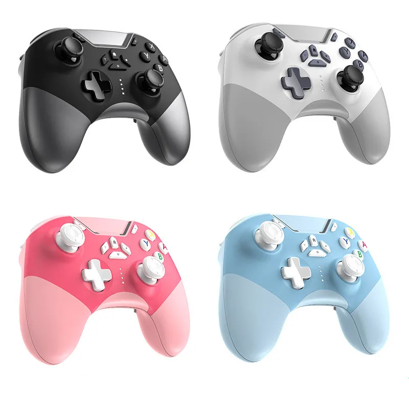 NOVAS 4 CORES COLORES Bluetooth Gamepad Game Controller para Switch Console/Switch Lite/iOS Android Samrt Phone/TV/PC/Car Machine Games com embalagem de varejo