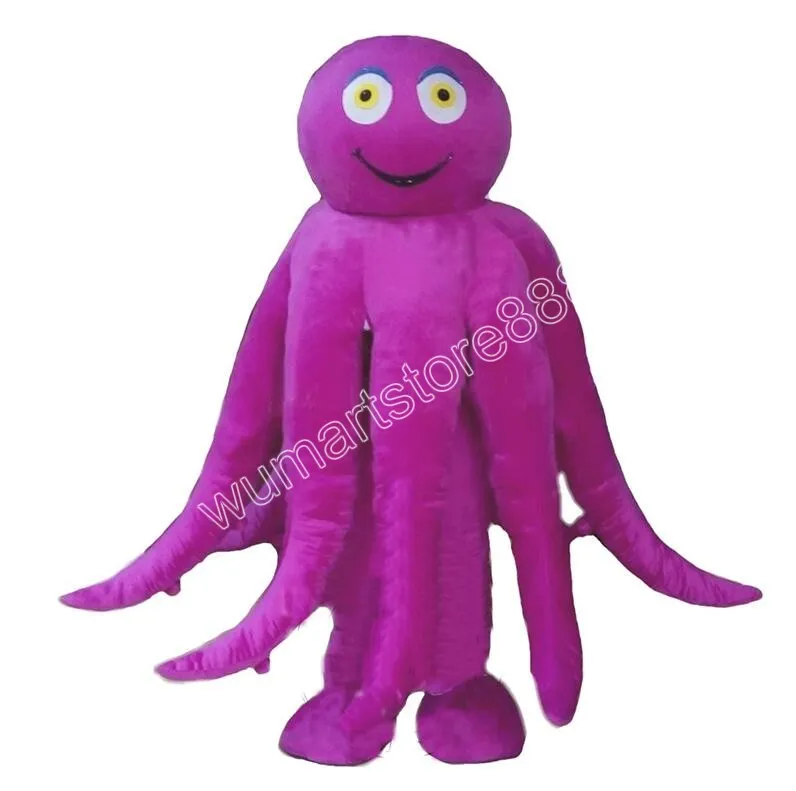 Super Cute Adult size Octopus Mascot Costumes Animated theme Cartoon mascot Character Halloween Carnival party Costume