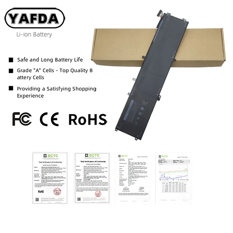 Tablet PC Batteries 6GTPY Laptop Battery For Dell XPS 15 9550 9560 9570 7590Precision 15 5510 5520 5530 5540 M5510 M5520 11.4V