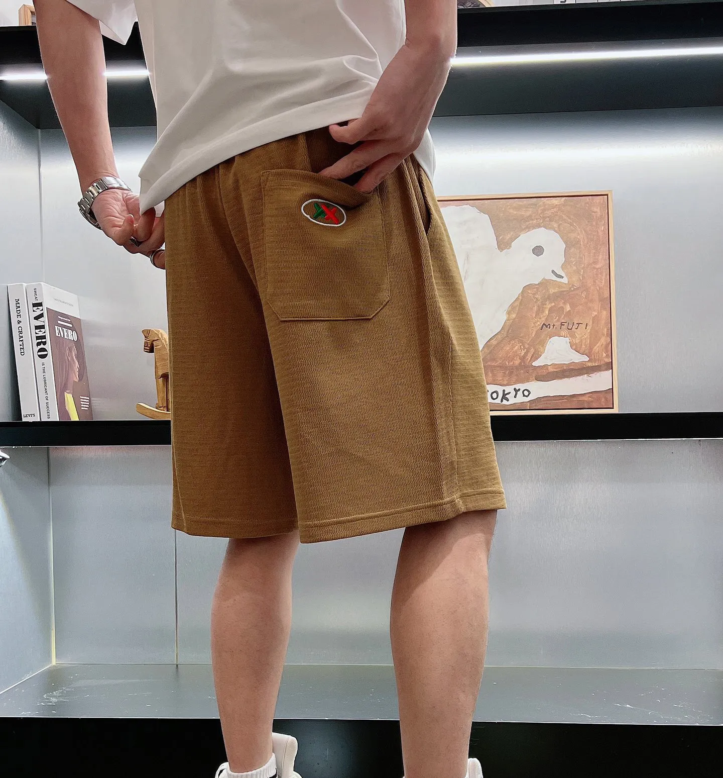 Designer sweat shop shorts mens