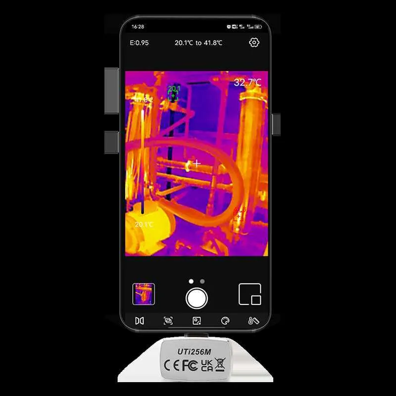Android電話タイプ用ユニットUTIMサーマルカメラCIR解像度x Hz赤外線イメージャーリアルタイム画像ビデオ録画