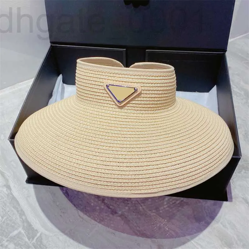 Viseras Diseñador Hierba Trenza Sombrero para mujer Hombres Marca de moda Sombreros de paja Mujeres Casqueta de lujo Playa Sombrero para el sol Alta calidad 2PJ6