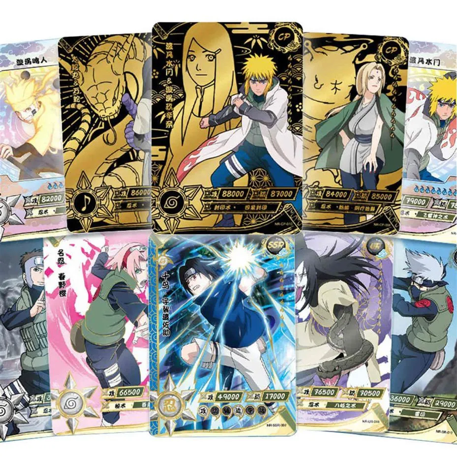 Acheter Contient 160 pièces Album Naruto cartes livre dessin animé Anime  Uzumaki jeu porte-carte dossier chargé liste carte Collection enfants Cool  jouet cadeau