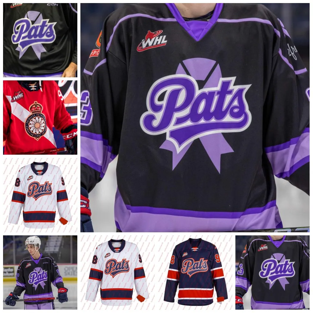Custom Regina Pats WHL Hockey Jerseys Authentic Connor Bedard 98