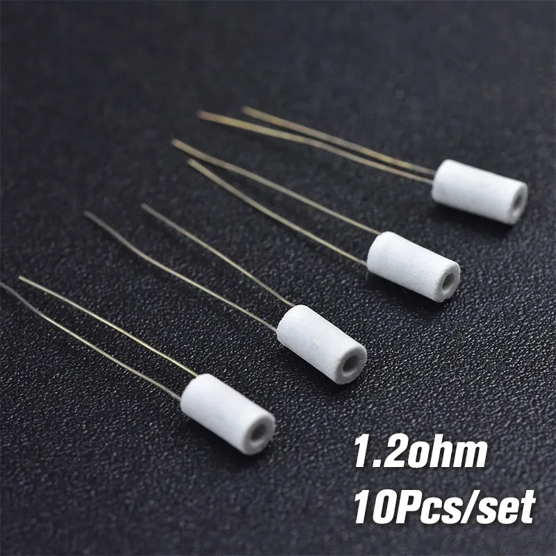 10pcs/lot vapjoy diy再構築セラミック加熱コイルコイル1.2OHMヒーターコイル8-13W DIY加熱ワイヤ