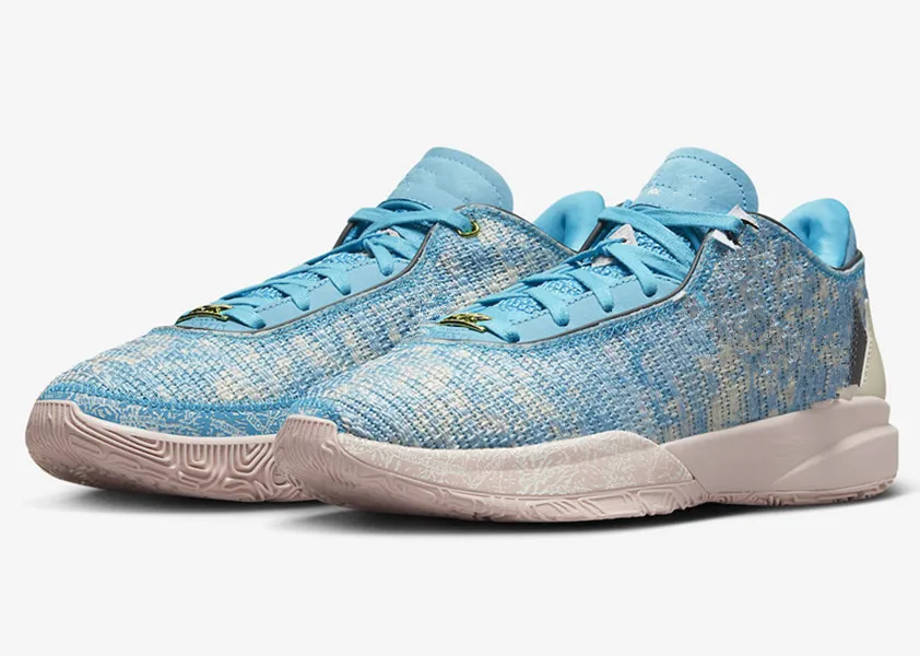 LeBrons 20 All Star And Time Machine Shoes 2023 Blue Lightning Barely