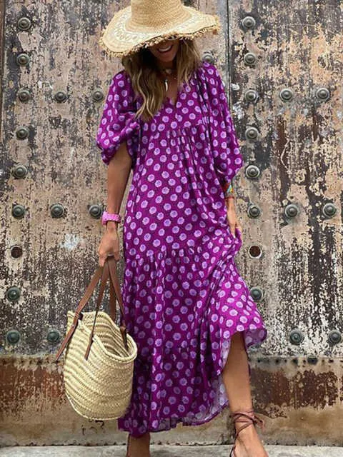 SweatyRocks Abito Floreale Estivo Corto Senza Maniche, Modello Boho Con Volant E Fascia In Vita