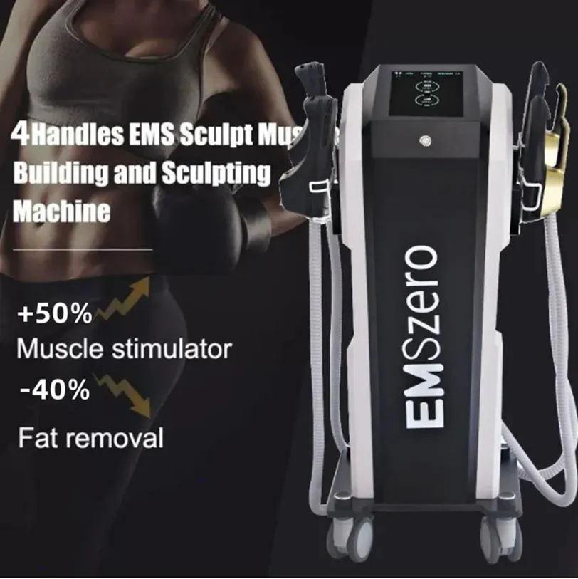 높은 테슬라 네오 DLS-EMSLIM 슬리밍 머신 고전력 4 핸들 RF EMSZERO HI-EMT NOVA BODY SCULPT EMS 근육 자극 장비