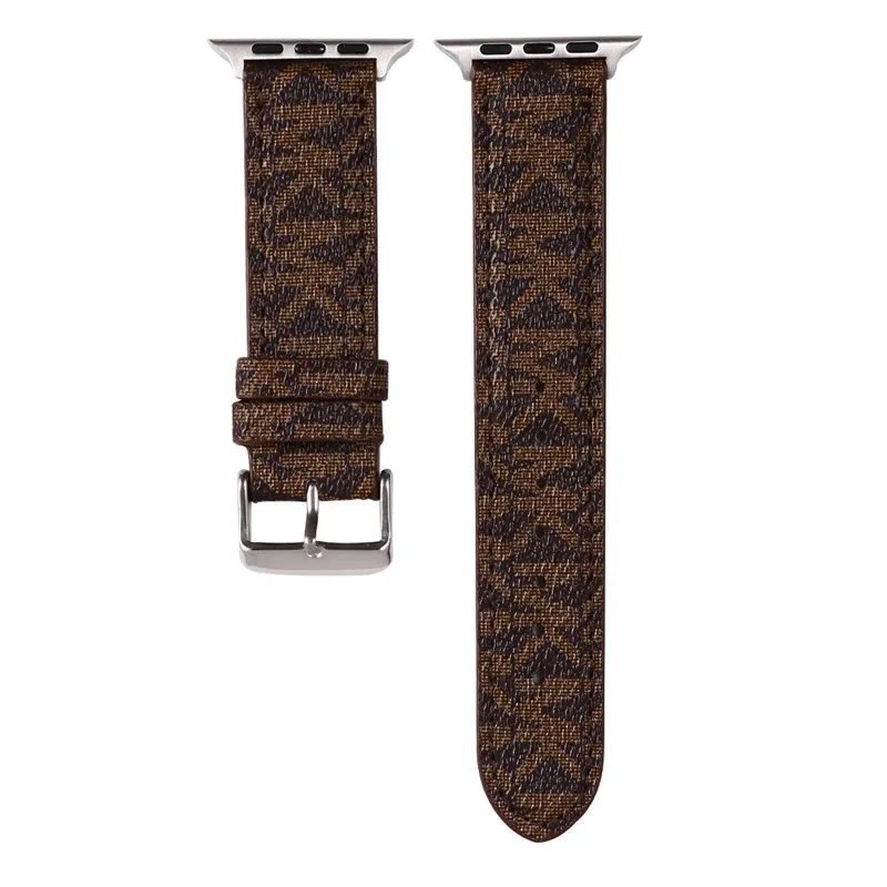 Designer för Apple Watch Strap Fashion Strap 38 mm 40 mm 41 mm 42 mm 44 mm 45 mm Spring Tide Apple Watch Leather Strap Iwatch1234567