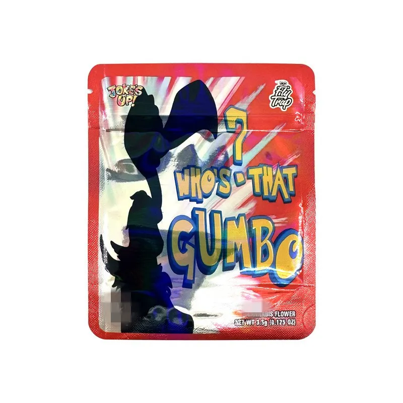 GUMBO мультяшный упаковочный пакет, лазерная самозапечатывающаяся шутка, 1 г-3,5 г, ловушка для мух, упаковочные пакеты, гриф, братья, в наличии