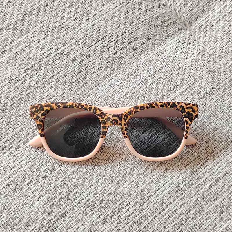 Прекрасные леопардовые велосипедные солнцезащитные очки детские размеры модные рамки животных рамки