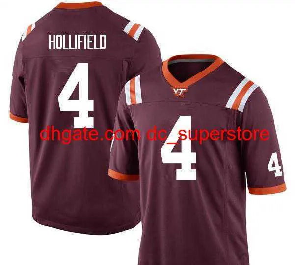 Homens para jovens personalizados VA TECH HOKIES DAX HOLLIFIEL